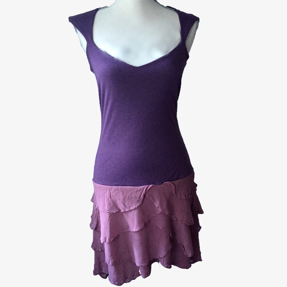 The People Have Spoken Ruffle Hem Tunic Dress
